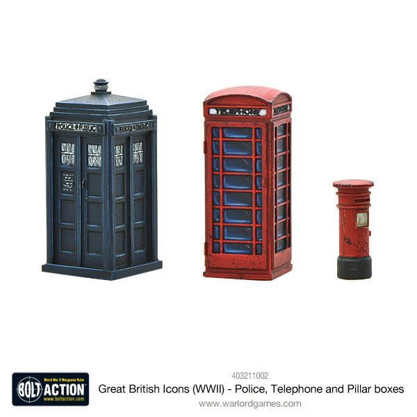 Great British Icons (WWII) - Police, Telephone and Pillar boxes 1