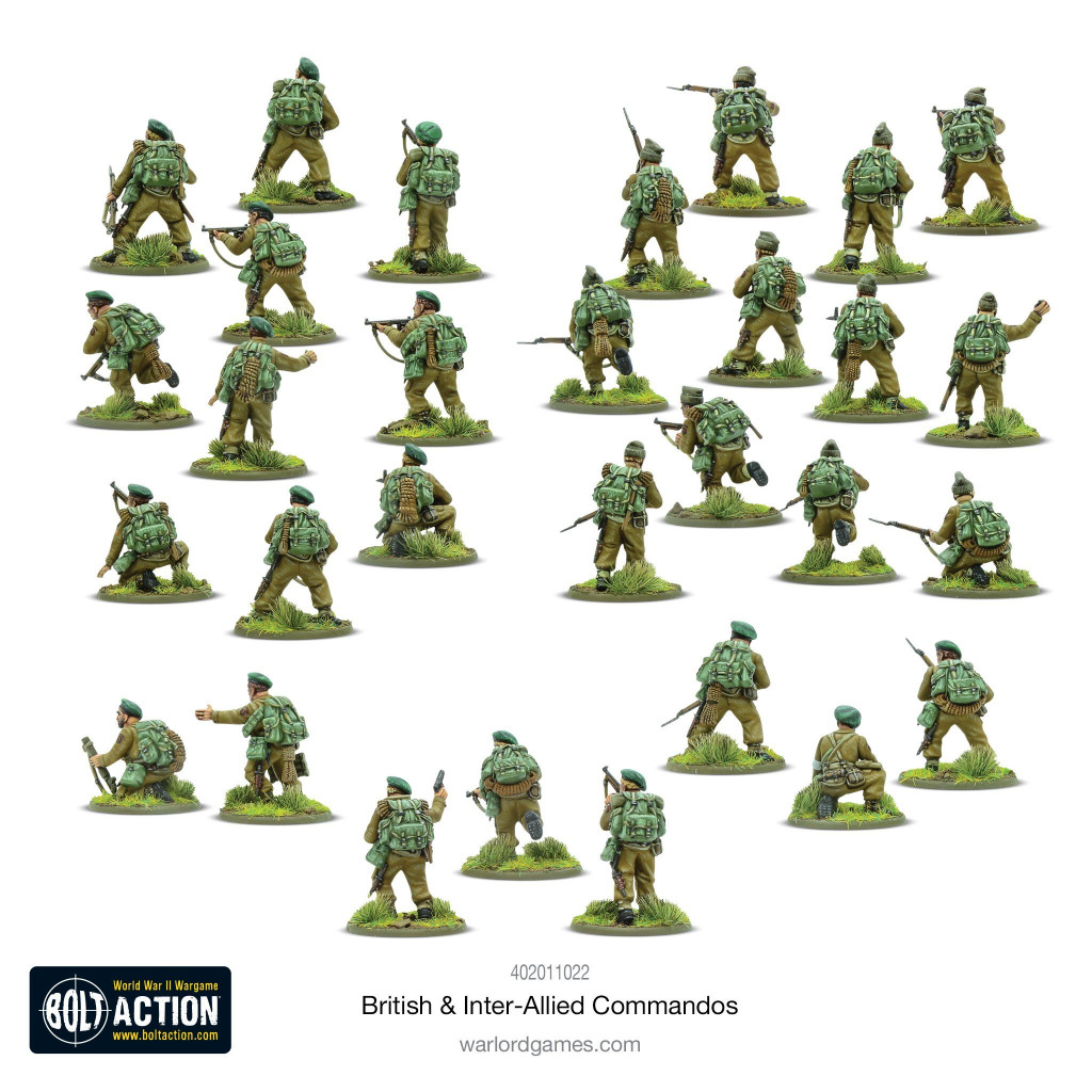 British & Inter-Allied Commandos Plastic Box Set 2