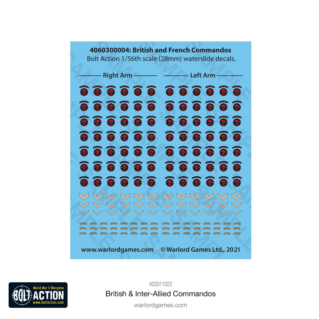 British & Inter-Allied Commandos Plastic Box Set 11