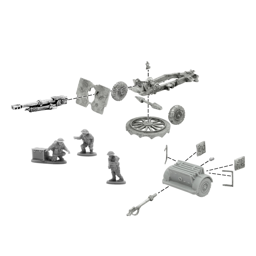 25-Pdr Light Howitzer with British Infantry (Winter) Crew 4