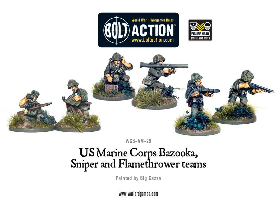USMC Bazooka, Sniper & Flame Thrower Teams 1
