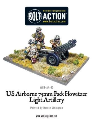 US Airborne 75mm pack howitzer light artillery 1