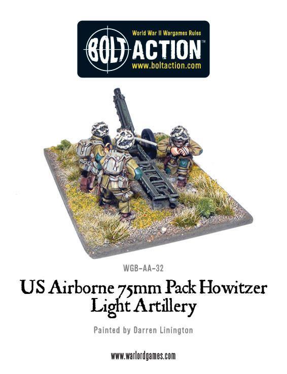 US Airborne 75mm pack howitzer light artillery 2