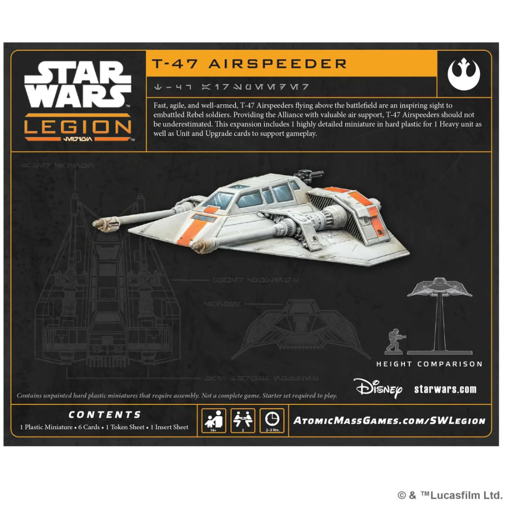 Star Wars: Legion T-47 Airspeeder 2