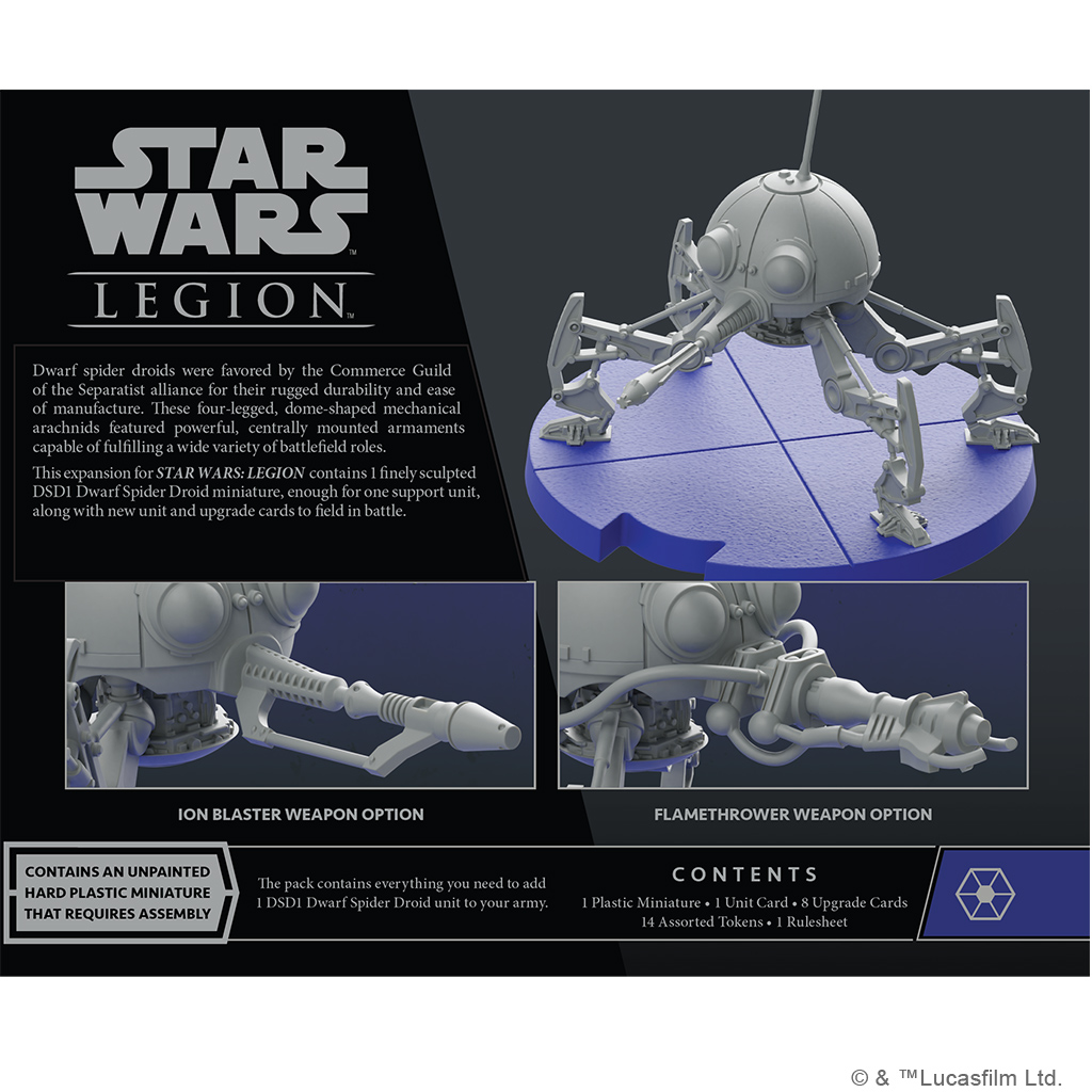 Star Wars Legion: DSD1 Dwarf Spider Droid Unit Expansion 2