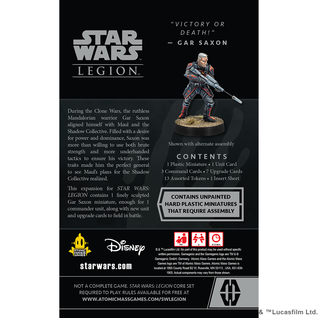 Star Wars Legion: Gar Saxon 3