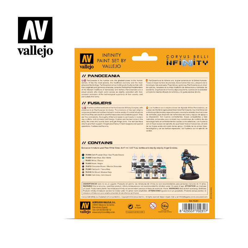 AV Vallejo Model Color Set - Infinity Panoceania Exclusive 2