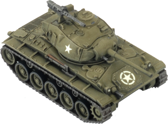 M24 Chaffee Tank Platoon (x5 Plastic Vehicles) 6