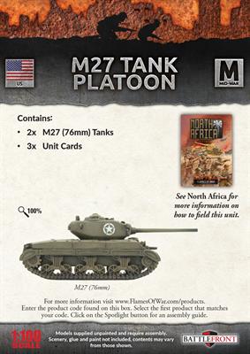 M27 (76mm) Tanks (x2) 2