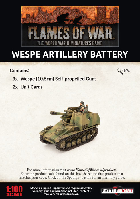German Wespe 10.5cm SP Artillery Battery 2