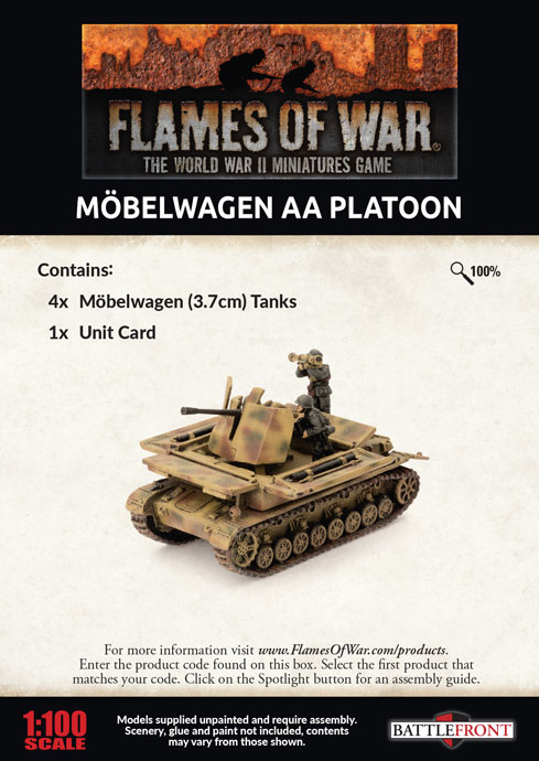 German Mobelwagen 3.7cm AA Tank Platton 2