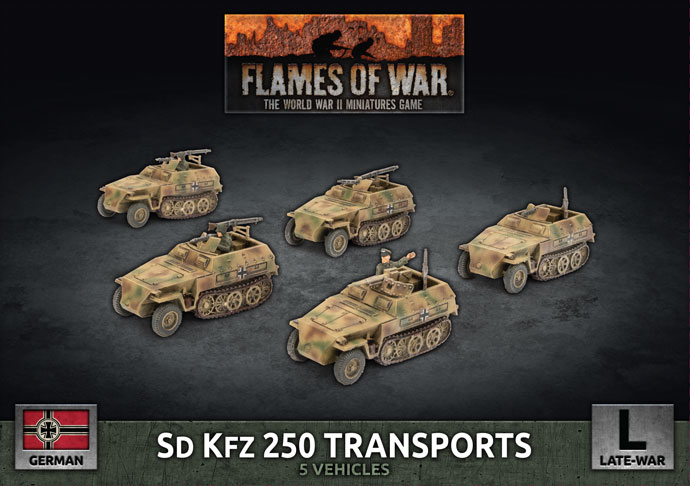 German Sd Kfz 250 Reconnaissance (MG and 3.7cm) Platoon 1