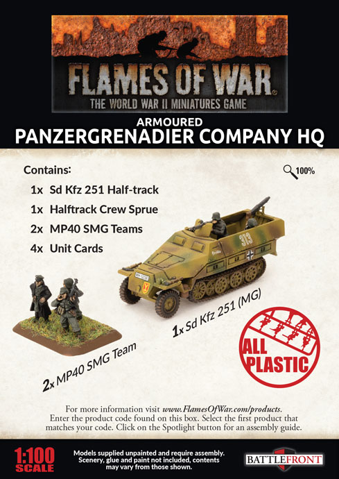 German Panzergrenadier Company HQ 2