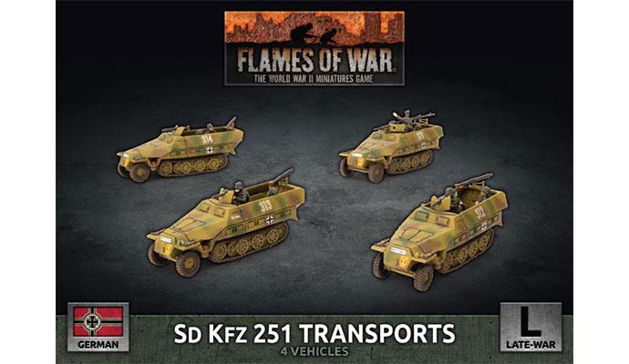 Sd Kfz 251 Transports (x4 Plastic) 1