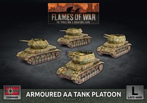 Armoured AA Tank Platoon (x4 Plastic) 1