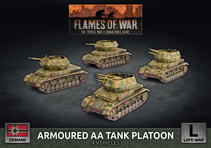 Armoured AA Tank Platoon (x4 Plastic) 1
