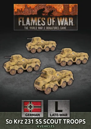 German Sd Kfz 231 SS Scout Troop 1