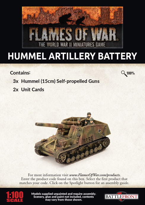 German Hummel 15cm SP Artillery Battery 2