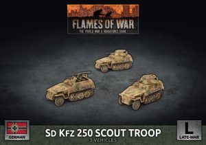German Sd Kfz 250 8cm/7.5cm/2cm Scout Platoon 1