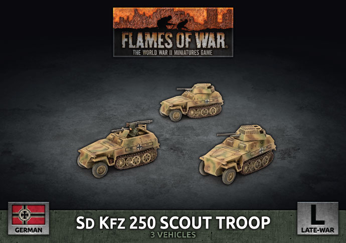 German Sd Kfz 250 8cm/7.5cm/2cm Scout Platoon 1