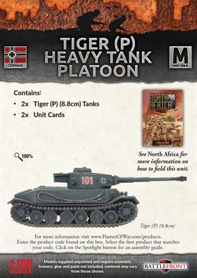 Tiger (P) (8.8cm) Tanks (x2) 2