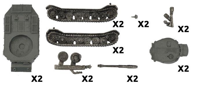 Tiger (P) (8.8cm) Tanks (x2) 7