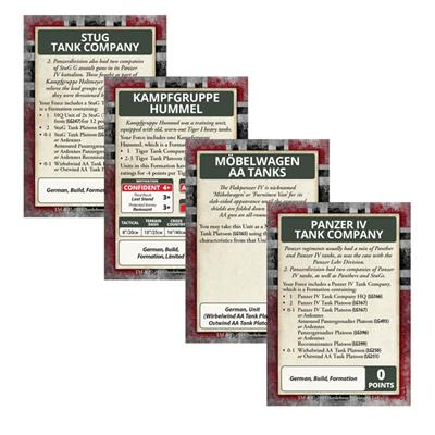 Bulge: German Command Cards (66x Cards) 3