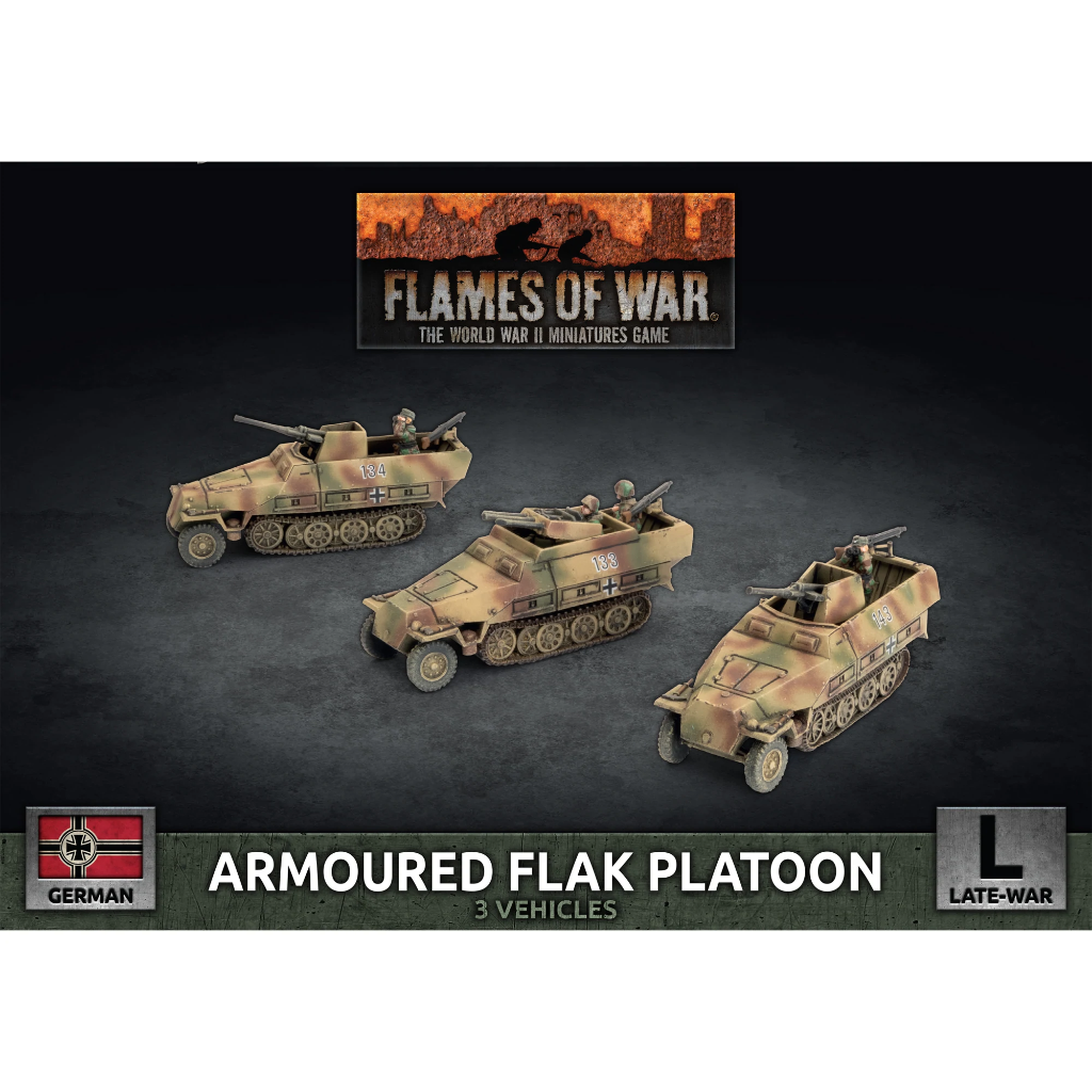 Sd Kfz 251 2cm / Triple 15mm Armoured Flak Platoon (3x Plastic) 1