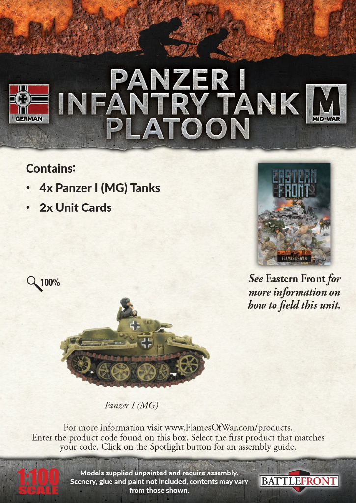 Panzer I Infantry Tank Platoon x4 2