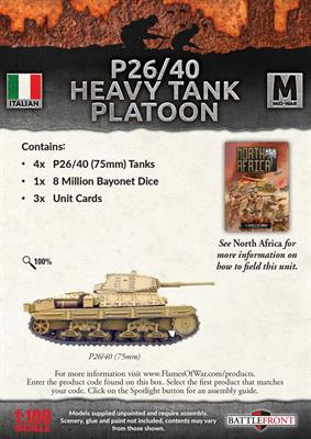 P26/40 (75mm) Tanks (x4) 2