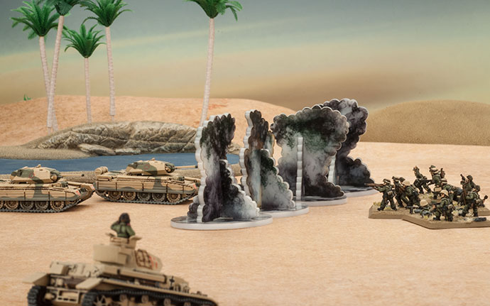 Flames of War Smoke Bombardment Markers 5