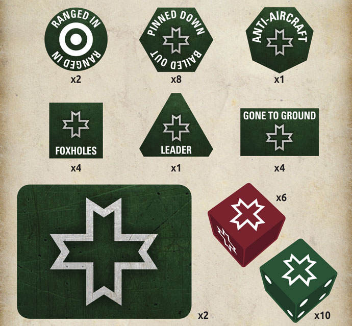 Romanian Gaming Set (x20 Tokens, x2 Objectives, x16 Dice) 2