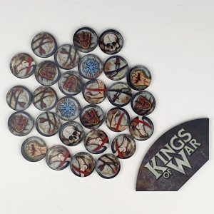 Kings of War: Game token set & Arc Template 1