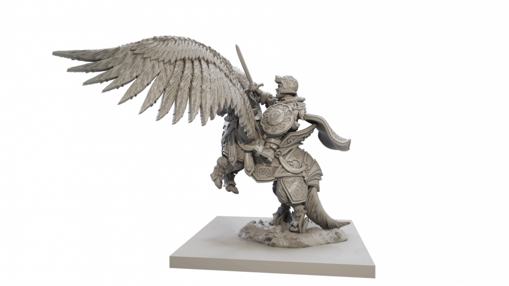 Halfling General on Winged Aralez 2