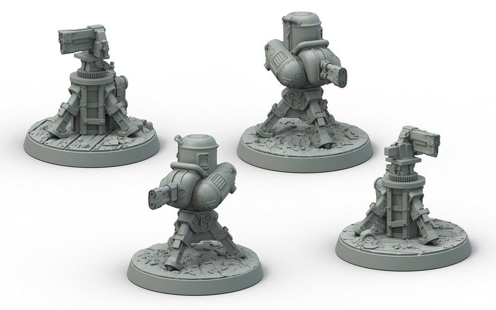 Fallout: Wasteland Warfare - Terrain Expansion: Turrets Resin 2