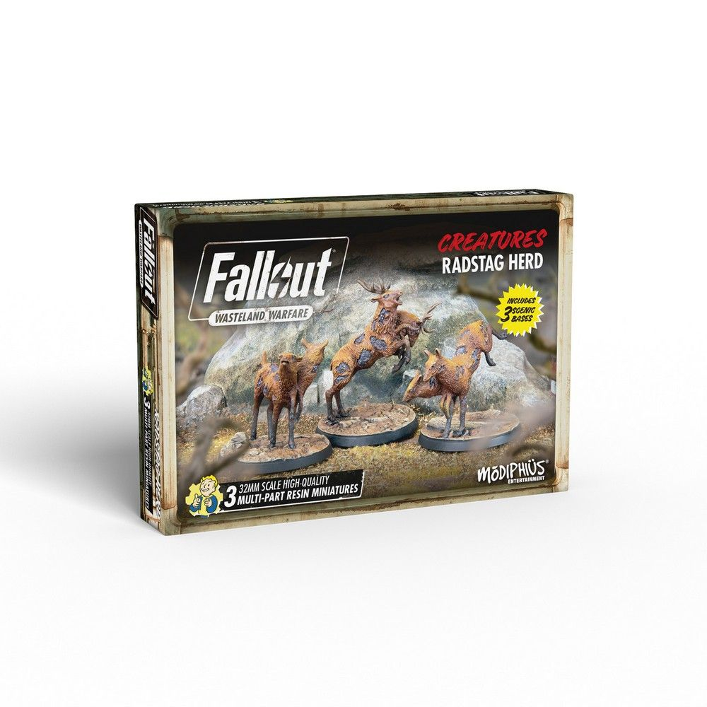 Fallout: Wasteland Warfare - Creatures: Radstag Herd 1