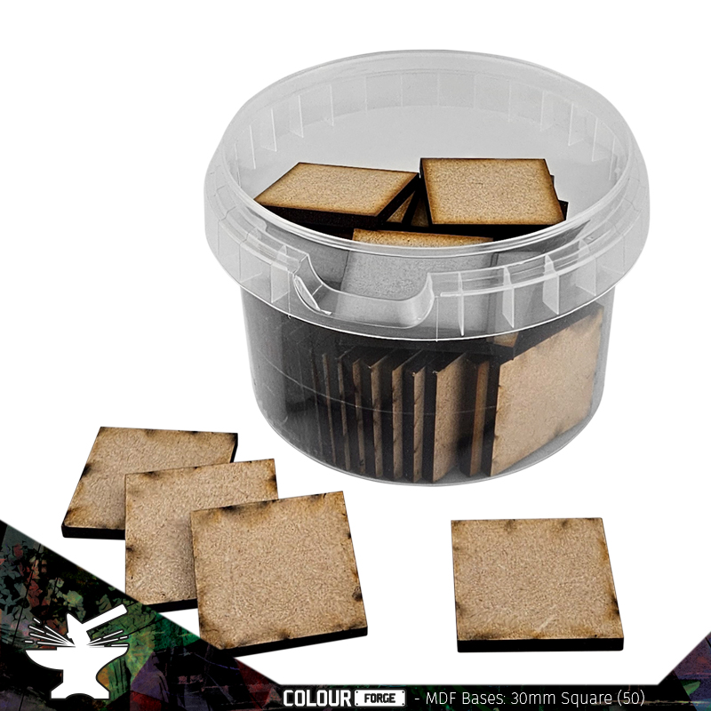 MDF Bases - 30mm Square (50) 1