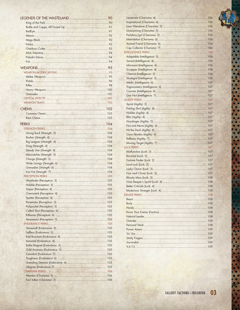Fallout: Factions - Core Rulebook 8