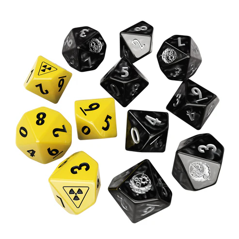 Fallout: Factions - Dice Set: Brotherhood of Steel 2