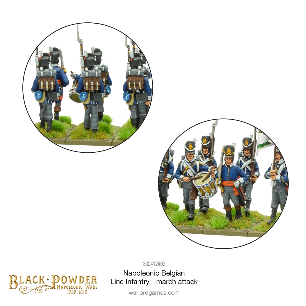 Black Powder - Belgian Line Infantry (Marching) 7