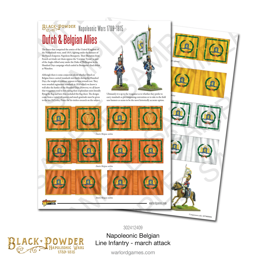 Black Powder - Belgian Line Infantry (Marching) 8