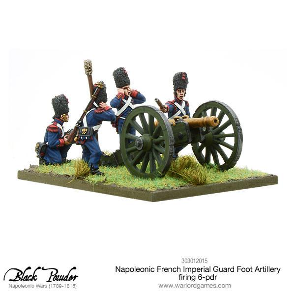 Napoleonic French Imperial Guard Foot Artillery 6-Pdr (firing) 4