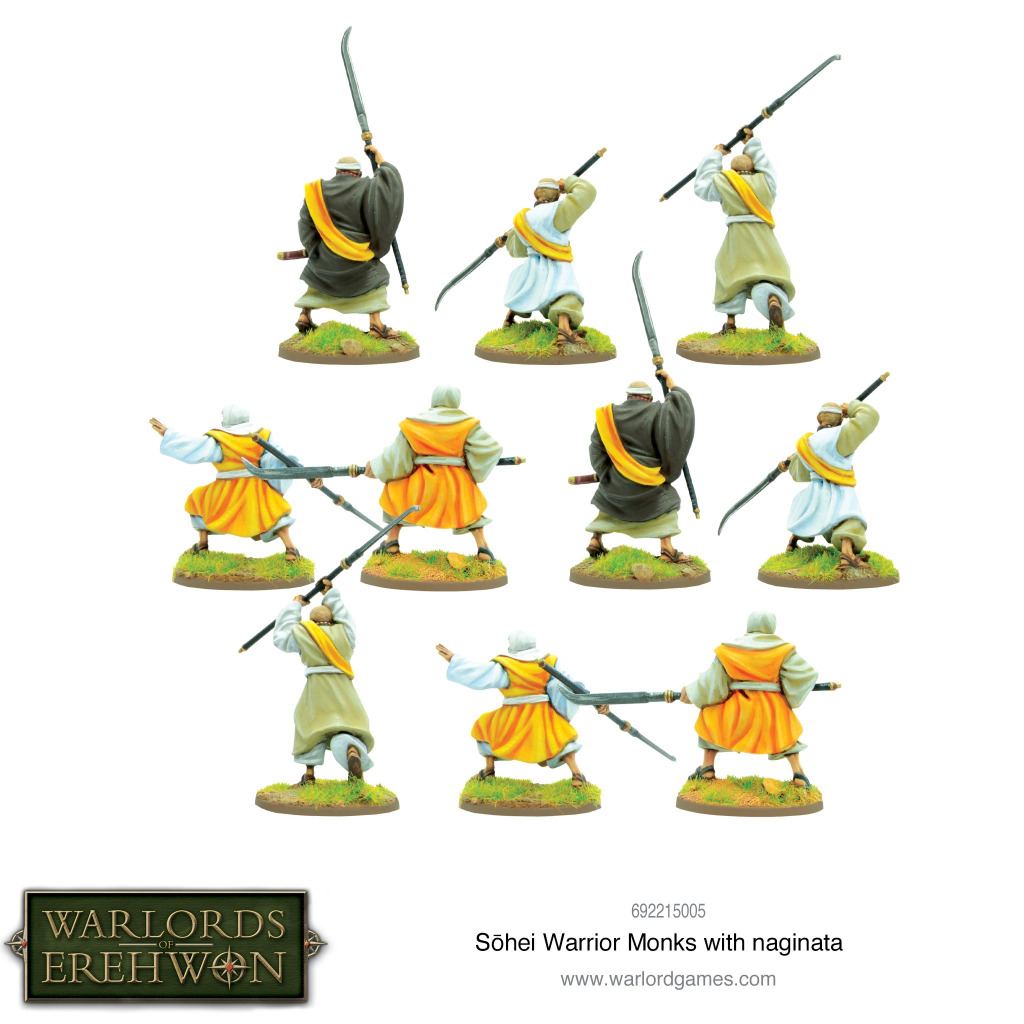 Warlords of Erehwon: Sohei Warrior Monks with naginata 3