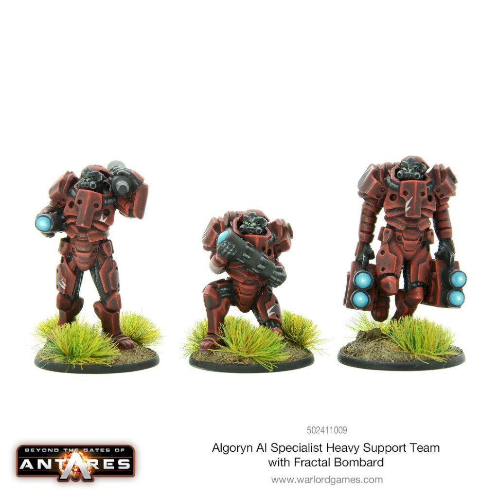 Algoryn Specialist Heavy Support Team with Fractal Bombard 2