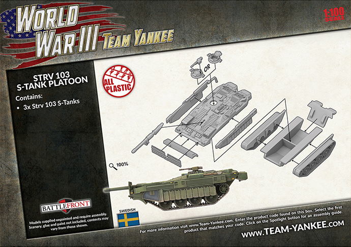 Strv 103 S-tank Platoon (x3 Plastic) 2