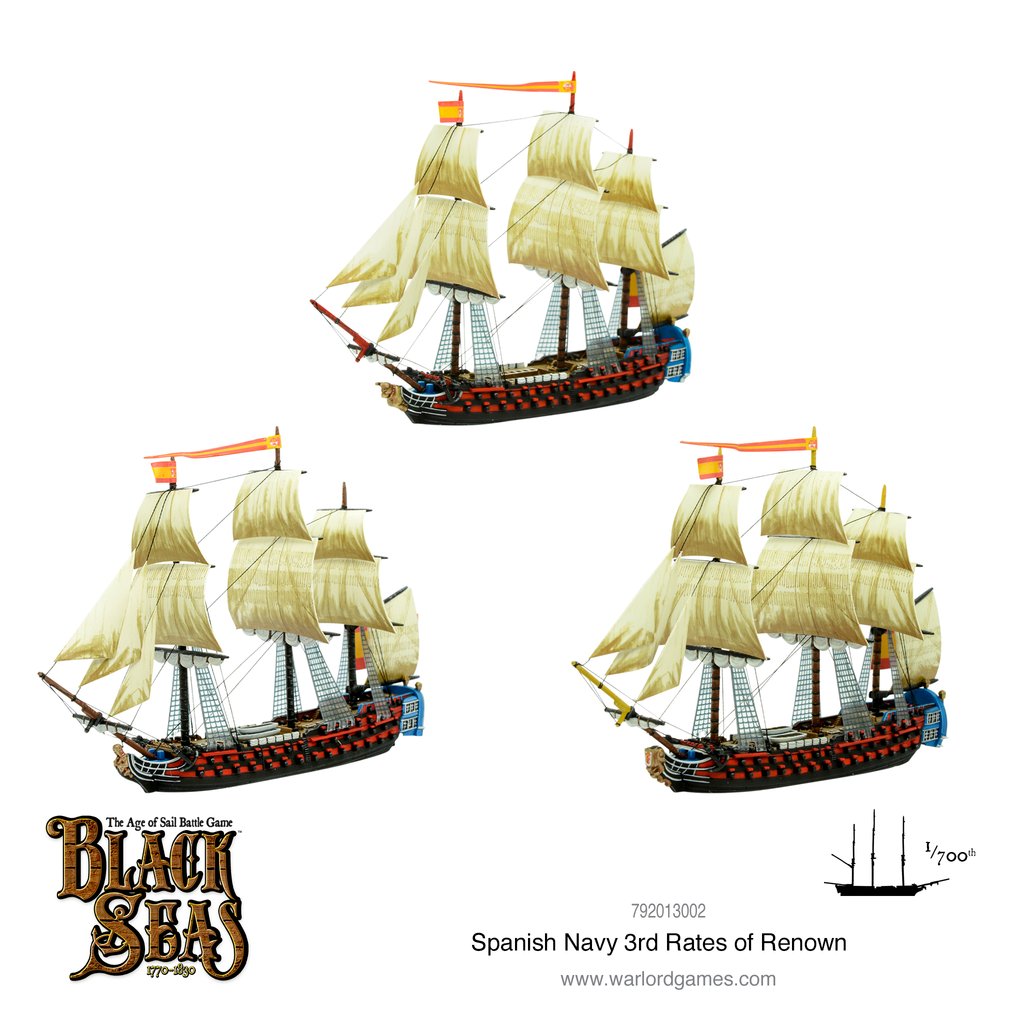 Black Seas - Spanish Navy 3rd Rates of Renown 4