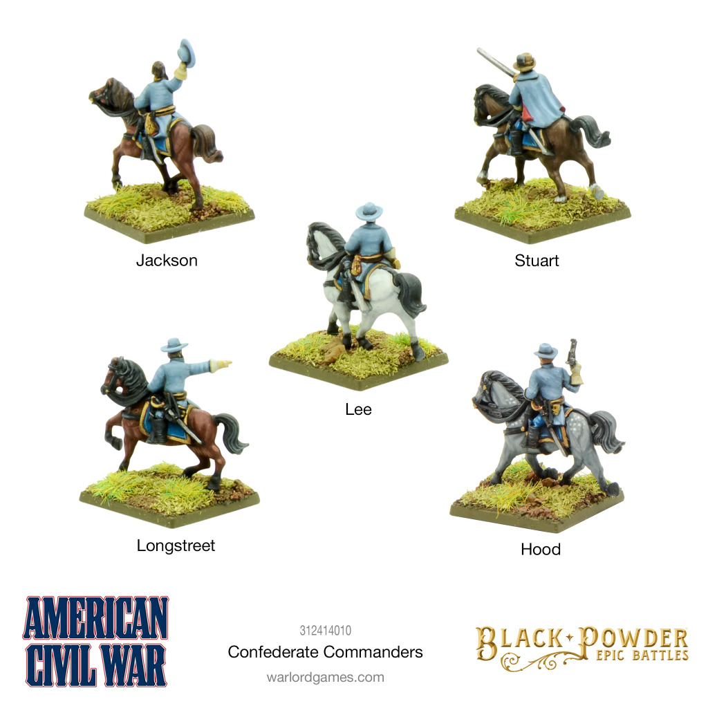 Epic Black Powder - ACW Confederate Commanders 2
