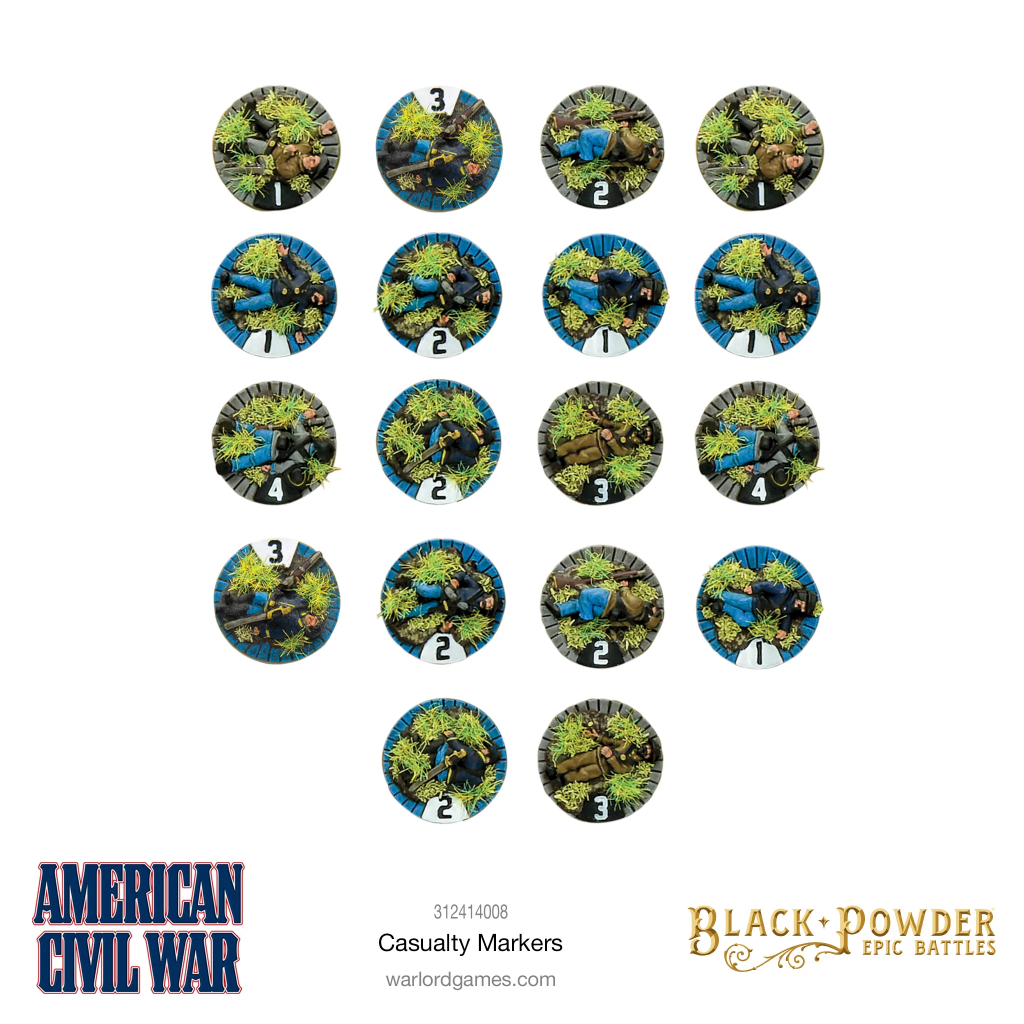 Epic Black Powder - American Civil War Casualty Markers 2