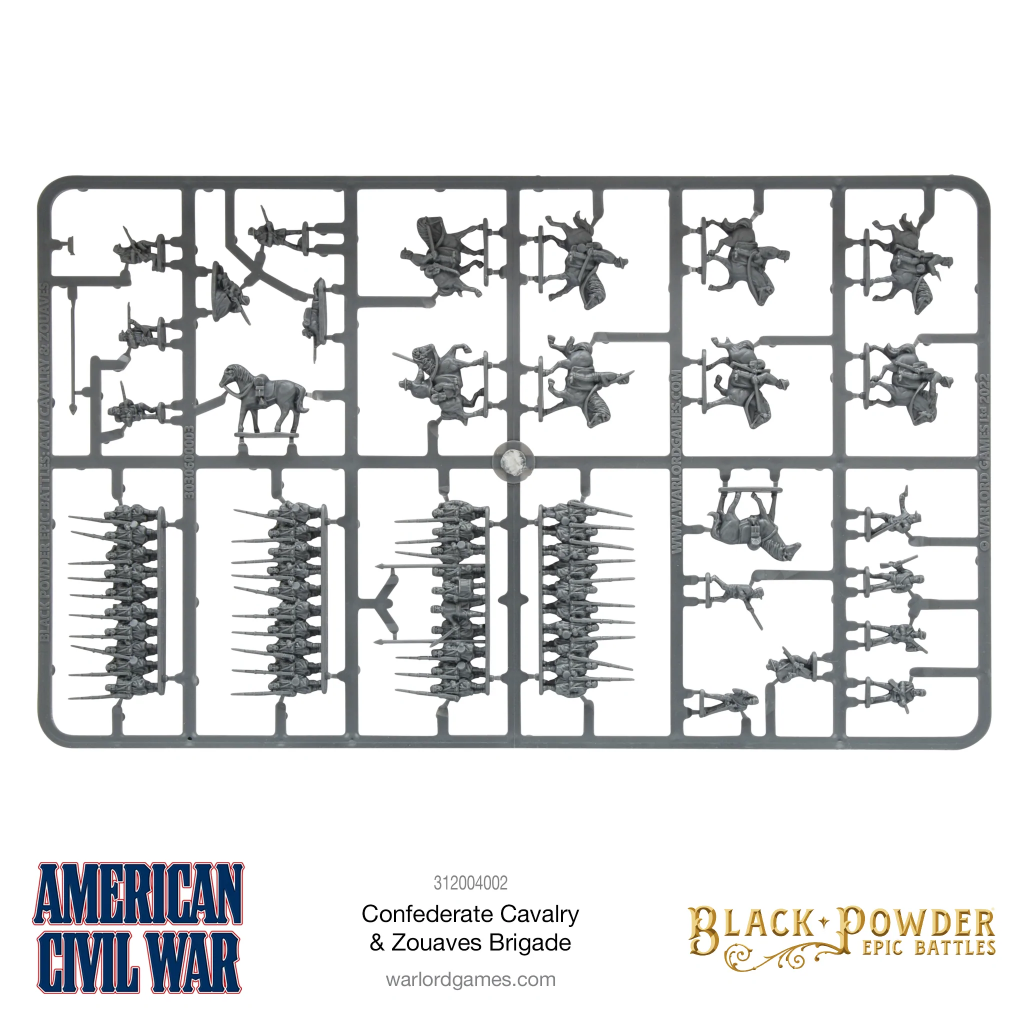 Epic Black Powder - ACW Confederate Cavalry & Zouaves Brigade 11