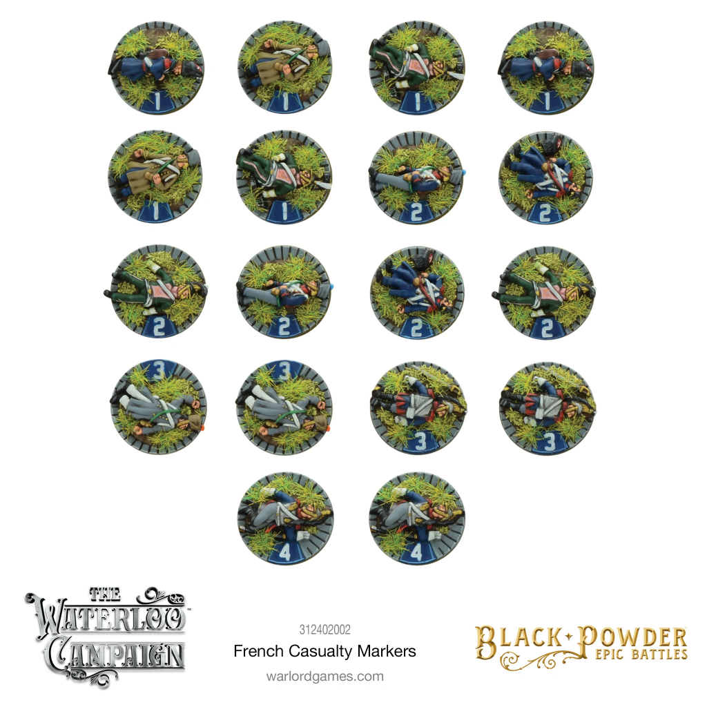 Epic Black Powder - Napoleonic French casualty markers 2